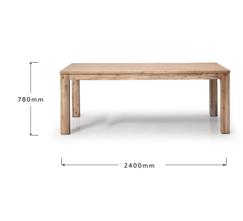 Vancouver Dining Room Table - 2.4m | Cielo